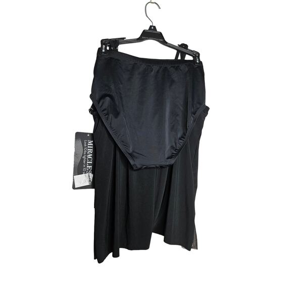 NEW Miraclesuit 8 Mirage Tankini Black Sheer Panel Slimming Swimsuit Classic - Picture 4 of 5